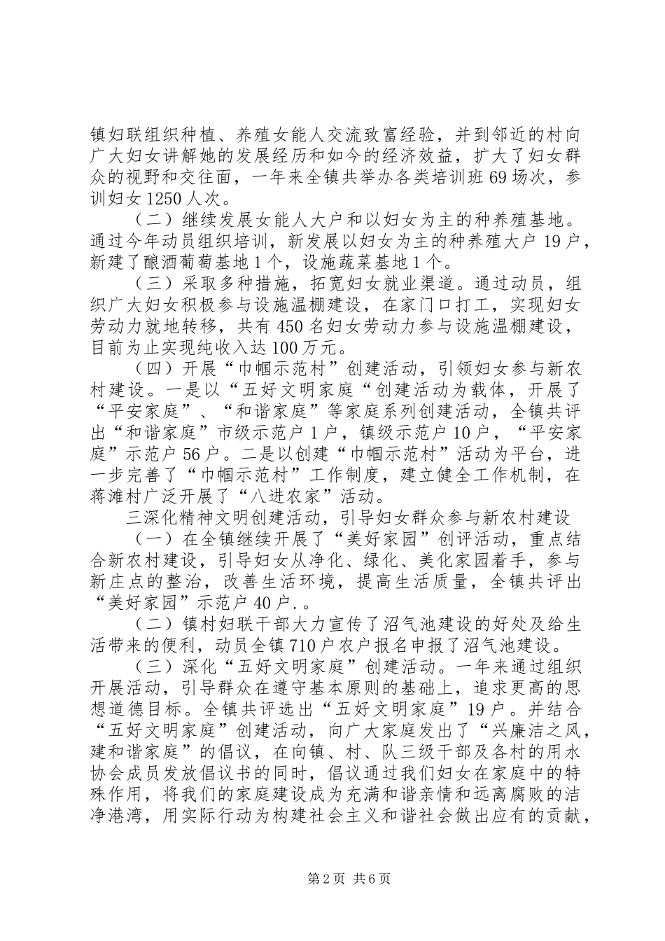 乡镇妇联工作总结 (24)_第2页