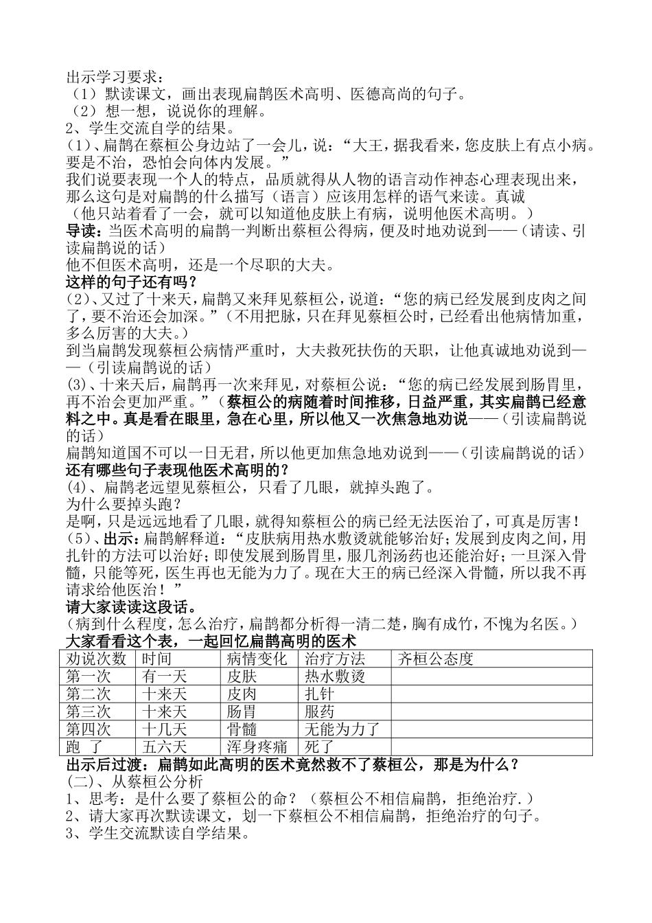 扁鹊治病教学设计_第2页