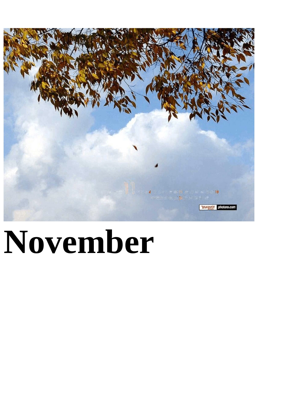 表示的月份英文单词卡片_第2页