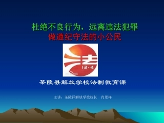 小学生法制教育课件