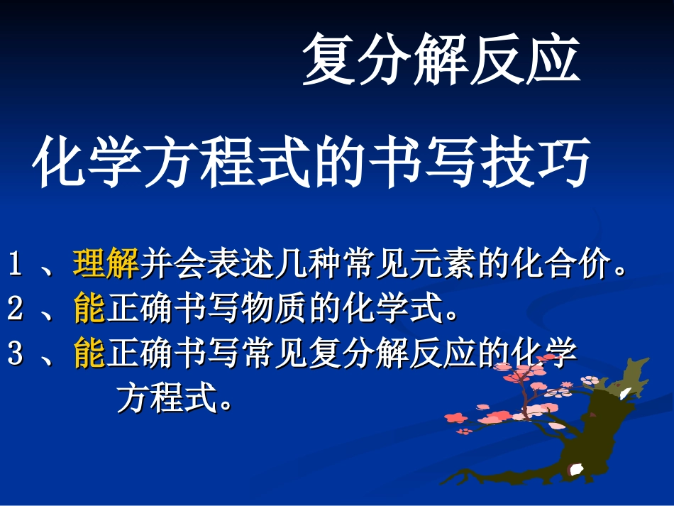 十三、复分解书写技巧离子共存物质推断_第1页