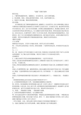 “透镜”的教学案例