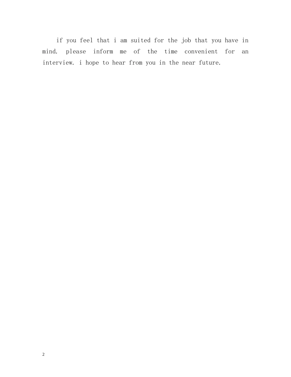 体育训练员的英文求职信_第2页