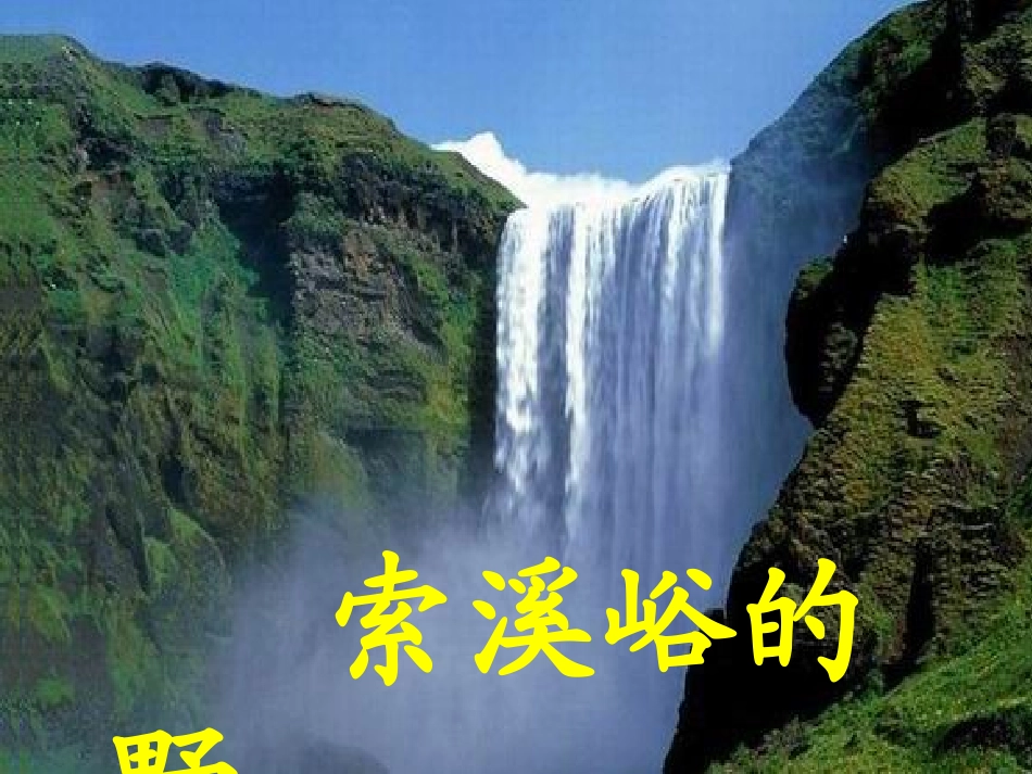 索溪峪的野课件_第1页