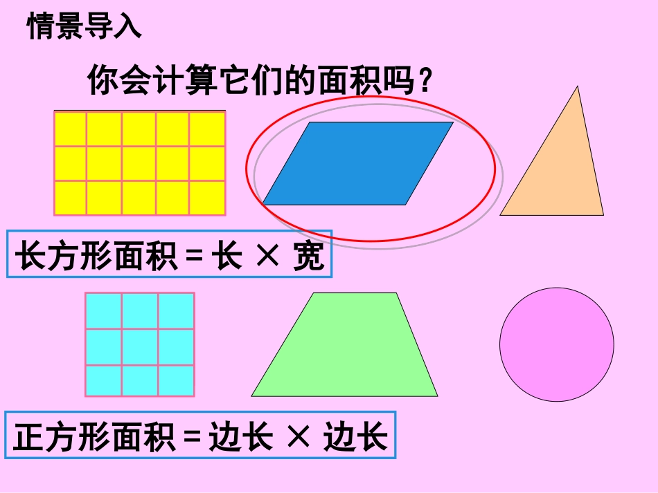 《平行四边形的面积》课件_第2页