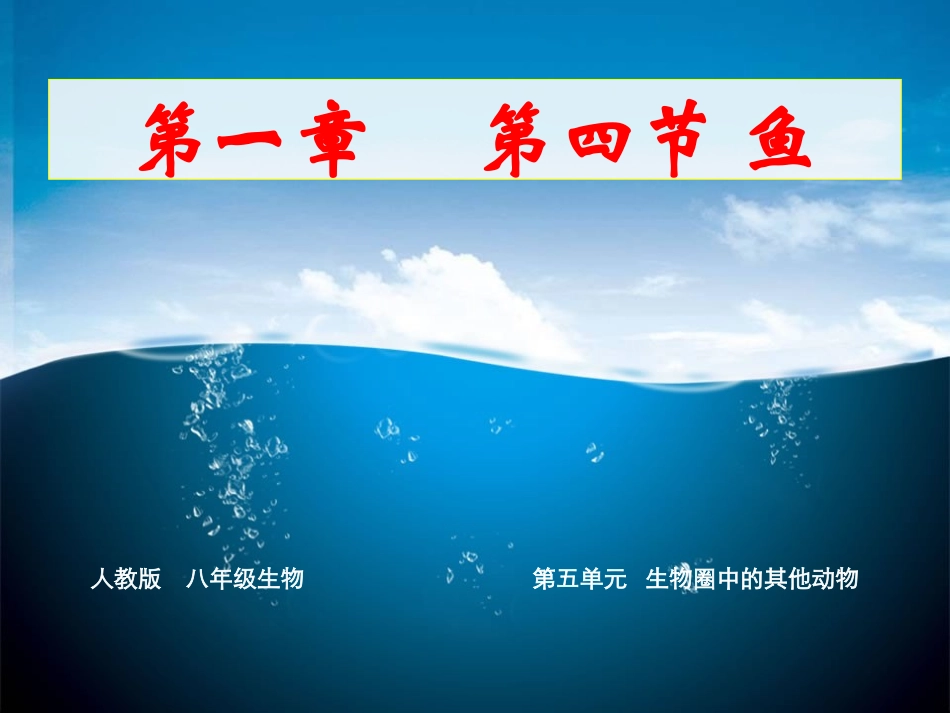 五单元一章第四节_鱼_第1页