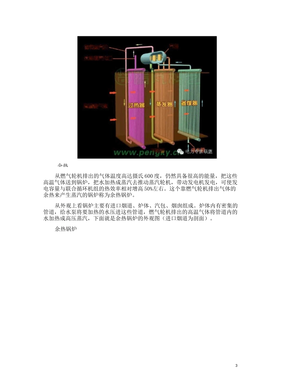 余热锅炉原理锅炉结构与流程_第3页