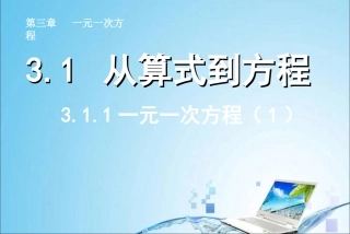 一元一次方程（1）