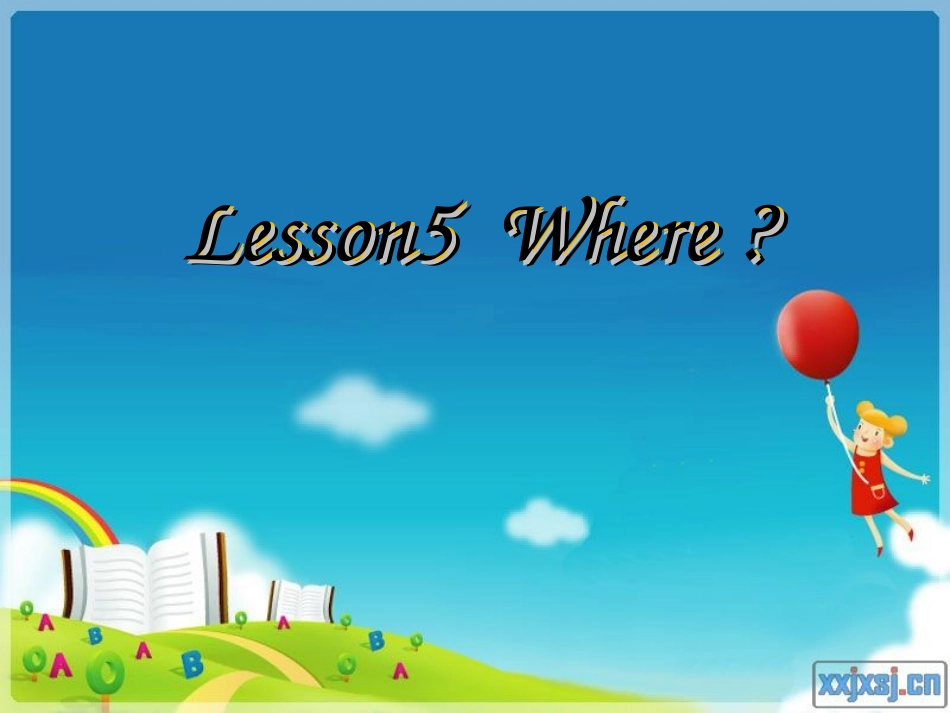 冀教版三年级英语上册Lesson5__Where_第1页