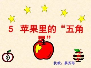 苹果里的五角星