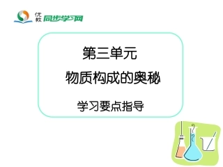 《物质构成的奥秘》学习要点总结