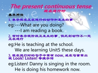 现在进行时专项练习[1]