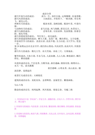 成语分类 (2)