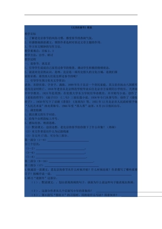 北京的春节-教案.DOC