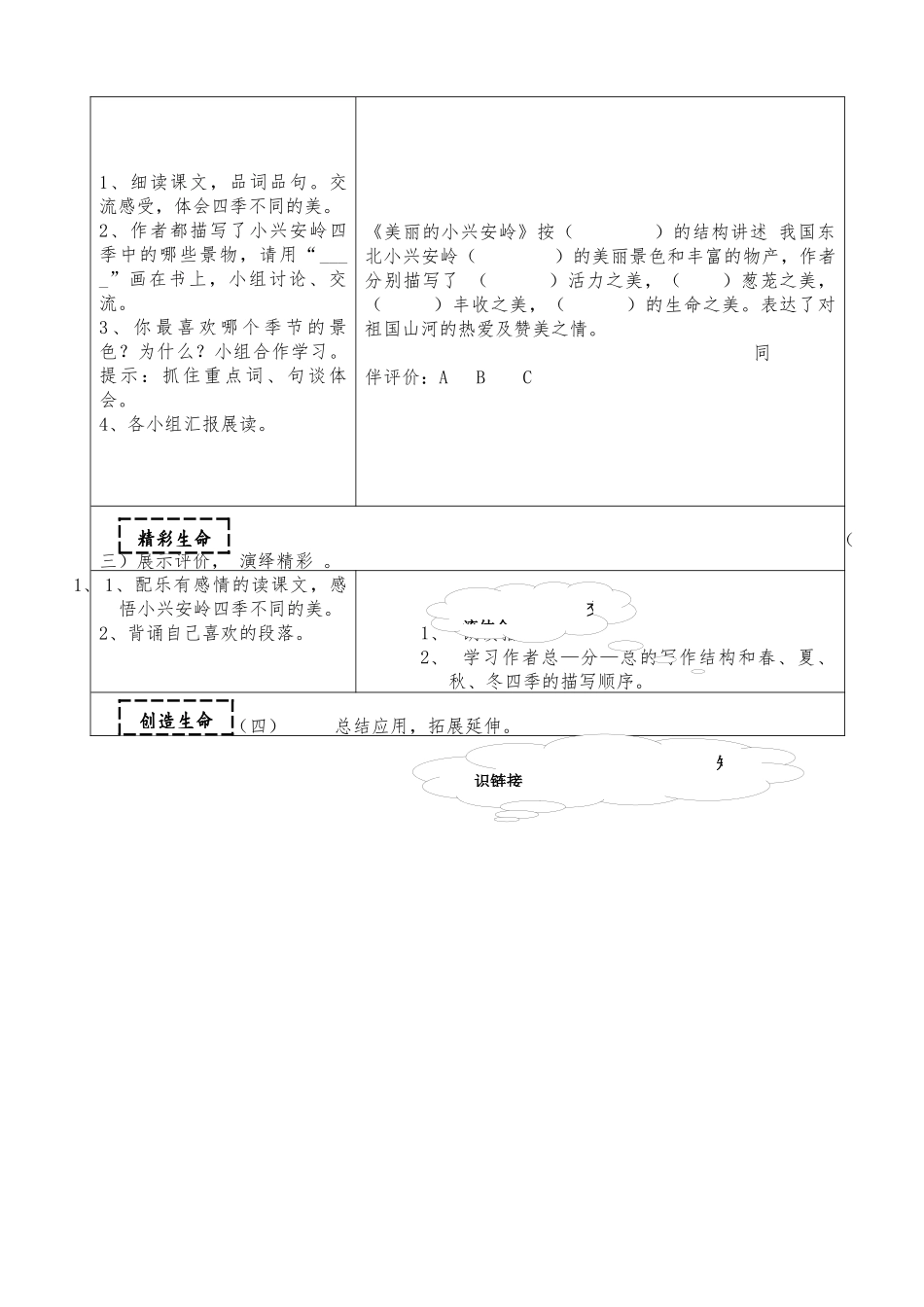 《美丽的小兴安岭》导学单_第2页