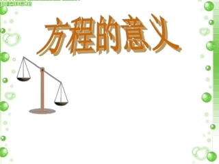 《方程的意义》课件