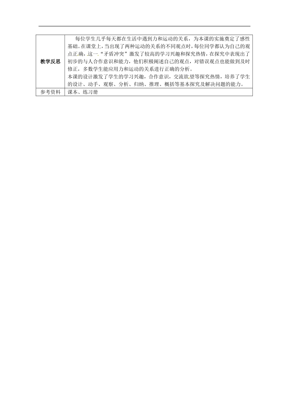广西永福县实验中学九年级物理《12.5-牛顿第一定律》教案-人教新课标版_第3页