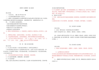 《教师口语教程》复习指导