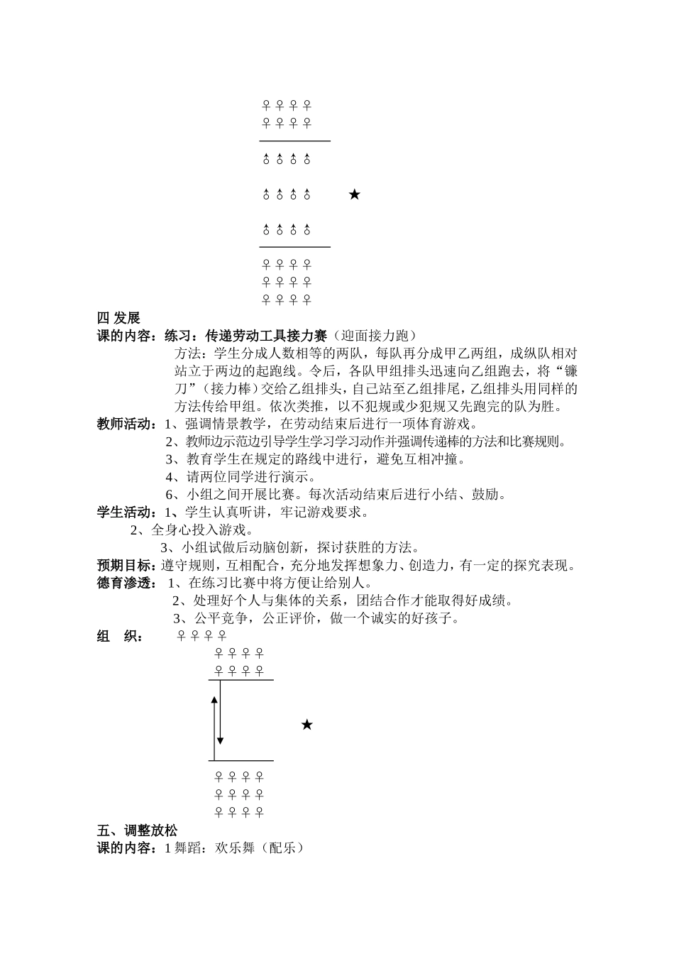 体育实践课教案(水平三)_第3页