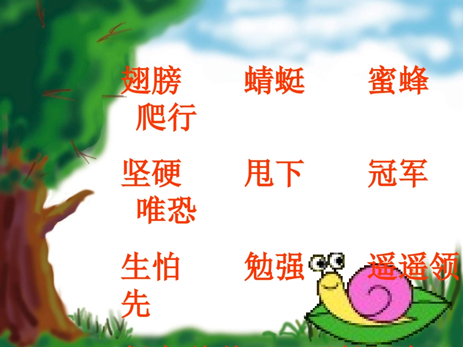 蜗牛的奖杯(讲课课件）_第1页