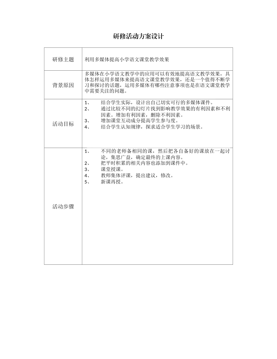 利用多媒体提高小学语文课堂教学效果_第1页