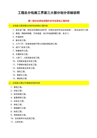 工程界面划分