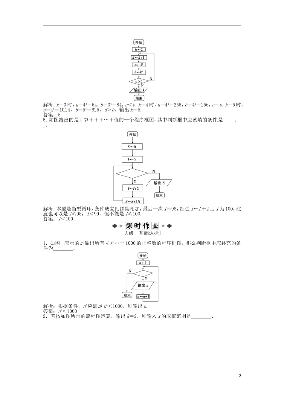 【优化方案】2013高中数学-第1章1.2.3知能演练轻松闯关-苏教版必修3_第2页