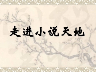 九年级语文上册-综合性学习《走进小说天地》教学课件-鲁教版