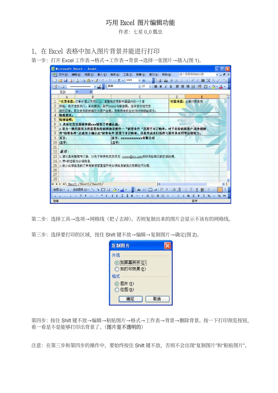 巧用EXCEL图片编辑功能_第1页