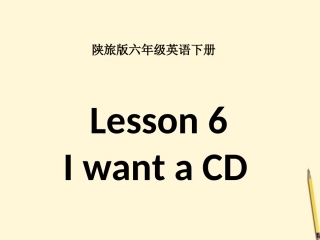 六年级英语下册-Lesson-6(1)课件-陕旅版