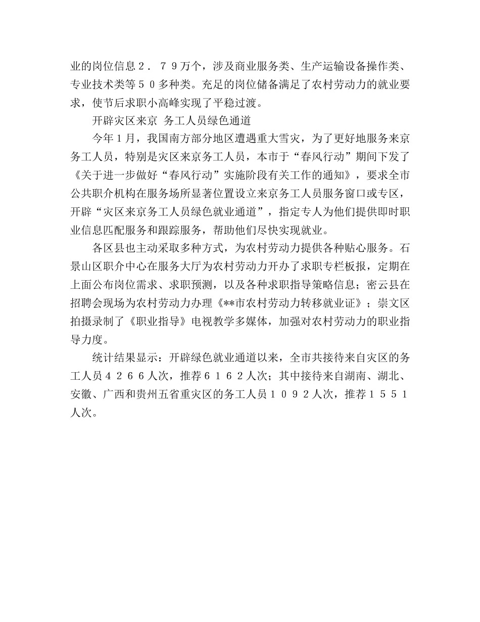 春风行动期间共征集岗位多人成功就业 _第2页