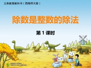 除数是整数的除法