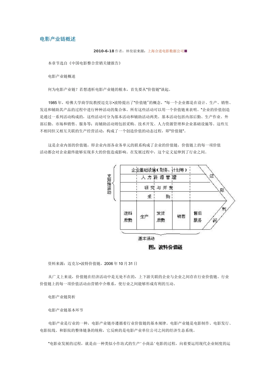 电影产业链概述_第1页