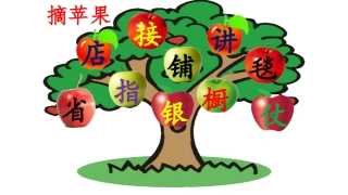 识字游戏—摘苹果