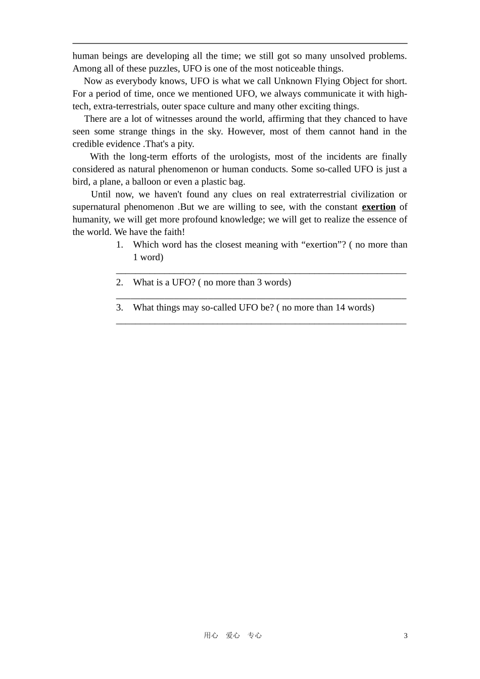 高中英语-reading-paper复习学案-牛津版必修2_第3页