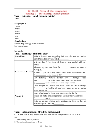 高中英语-reading-paper复习学案-牛津版必修2