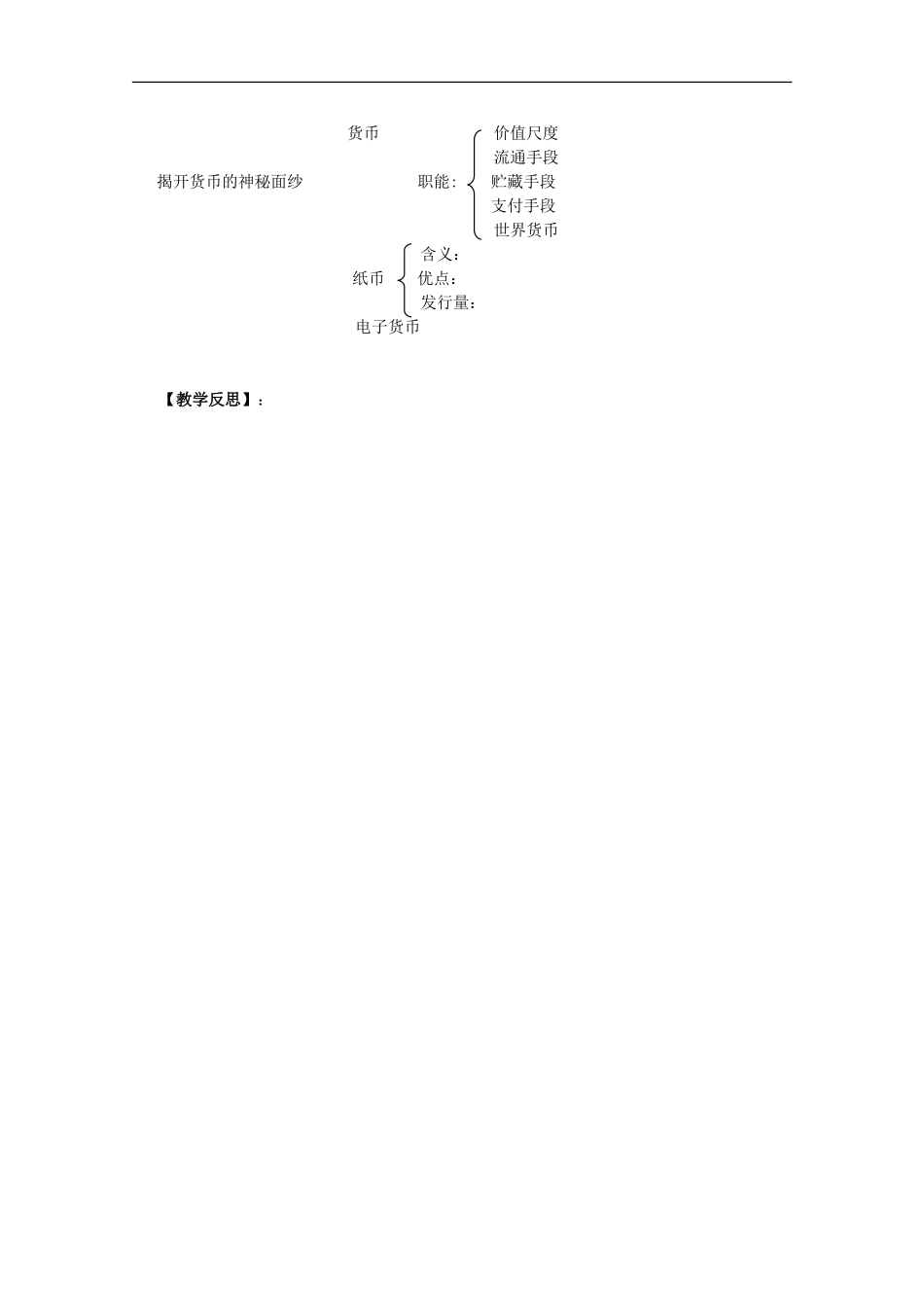 高一政治《经济与生活》：1-1揭开货币的神秘面纱教学案-新人教版_第3页