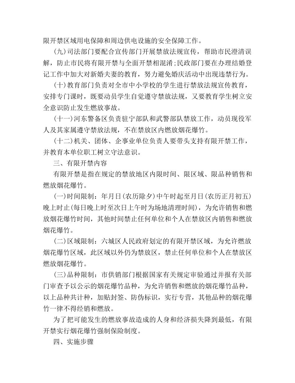 春节禁止燃放烟花工作方案 _第3页