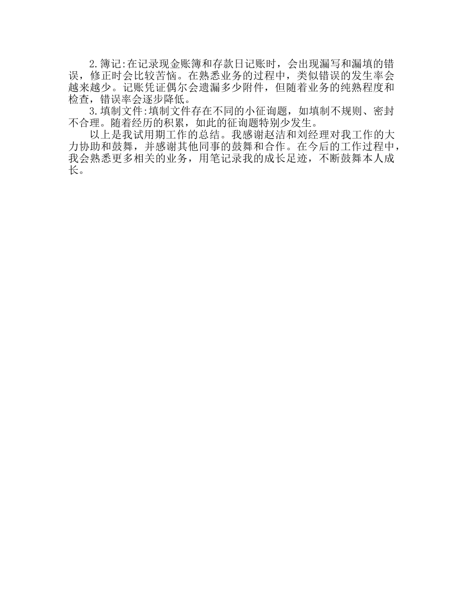 财务会计试用期工作参考总结（通用） _第3页