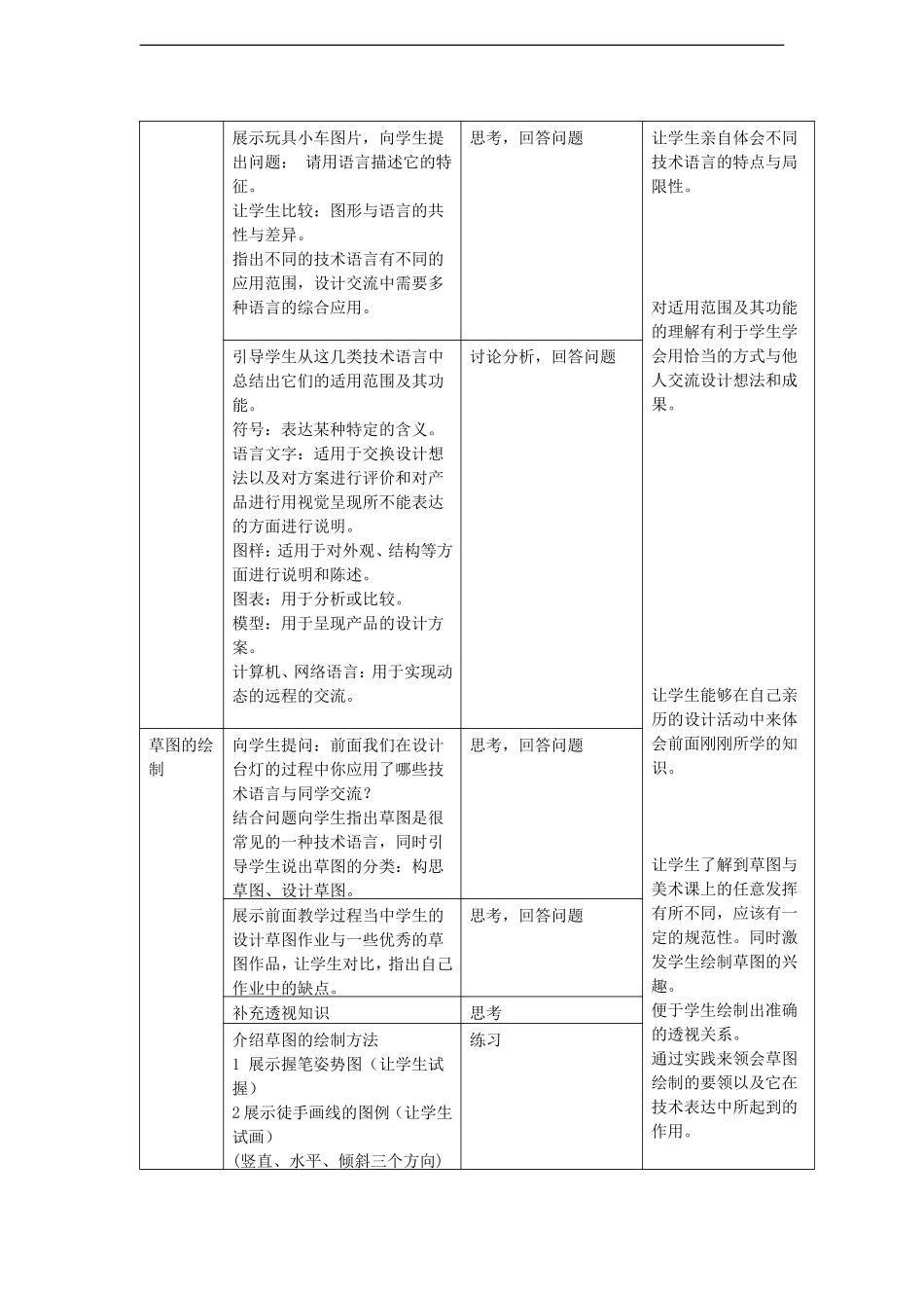高三通用技术《技术与设计》6.1技术表现图(2)教学设计_第3页