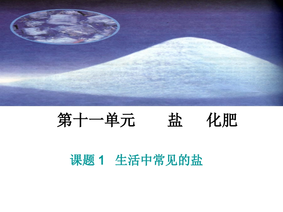 课题1生活中常见的盐_第1页