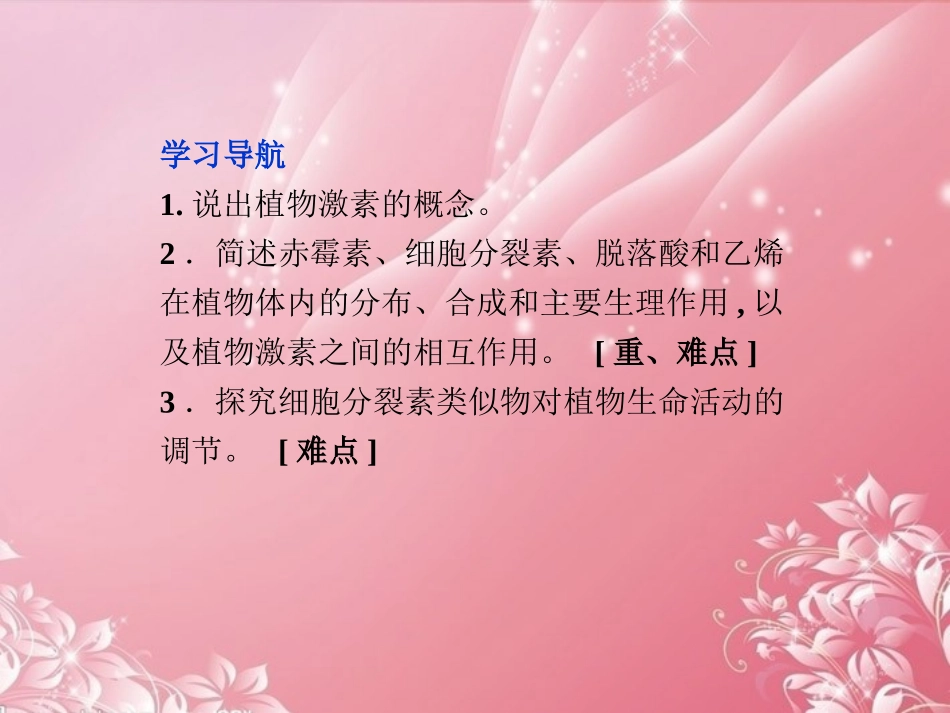 【优化方案】2013年高中生物-第一单元第一章第二节植物体内的其他激素课件-中图版必修3_第2页