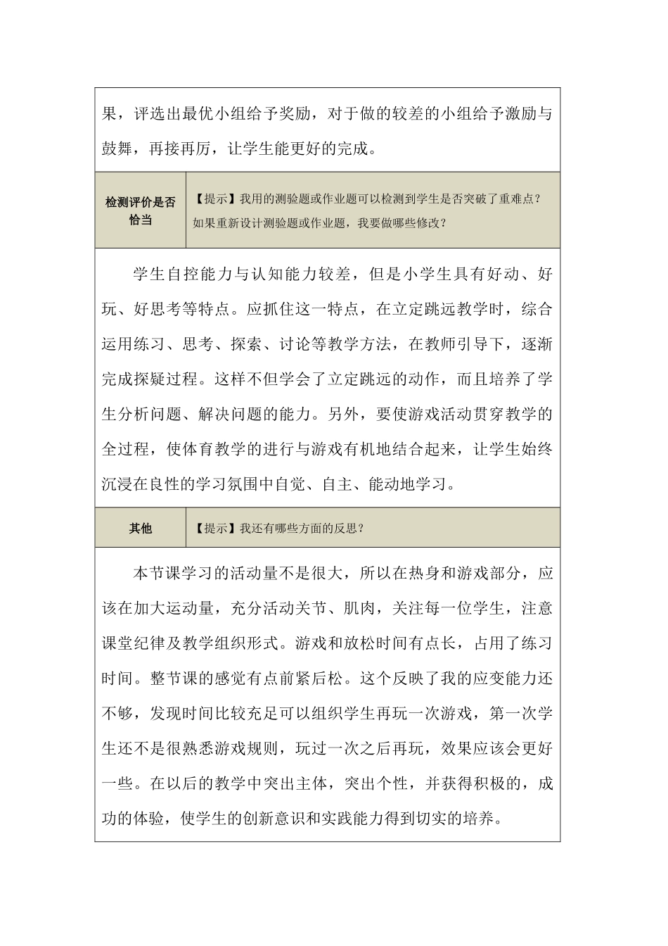 【立定跳远】教学反思_第2页