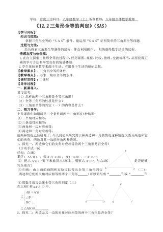 12.2全等三角形的判定2(SAS)(3)