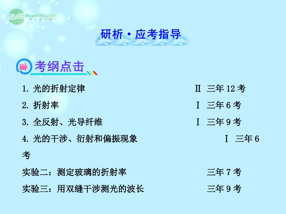 【全程复习方略】2013版高中物理-光课件-沪科版选修3-4_第2页