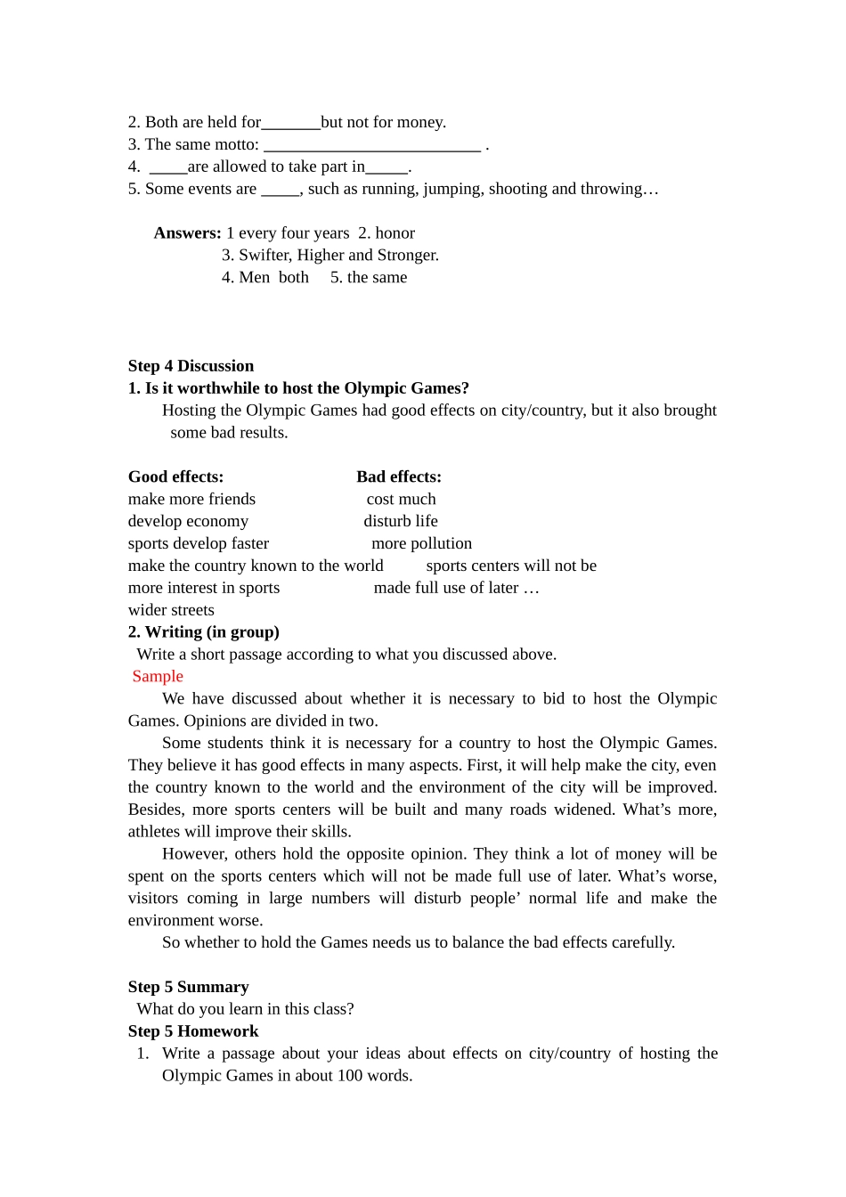 必修二unit2TheOlympicGames_第3页