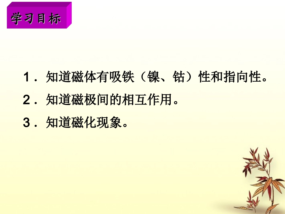 浙江省宁波市北仑区江南中学八年级科学《4.1-磁现象》课件_第2页