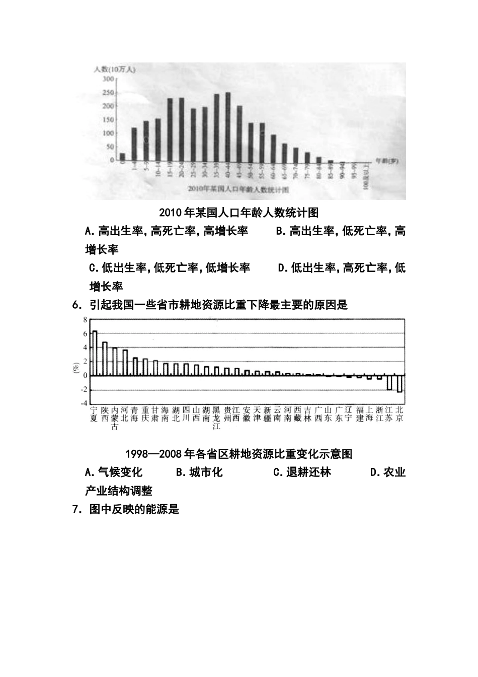 2014年广州市普通高中毕业班综合测试(二)文科综合试卷及答案_第2页
