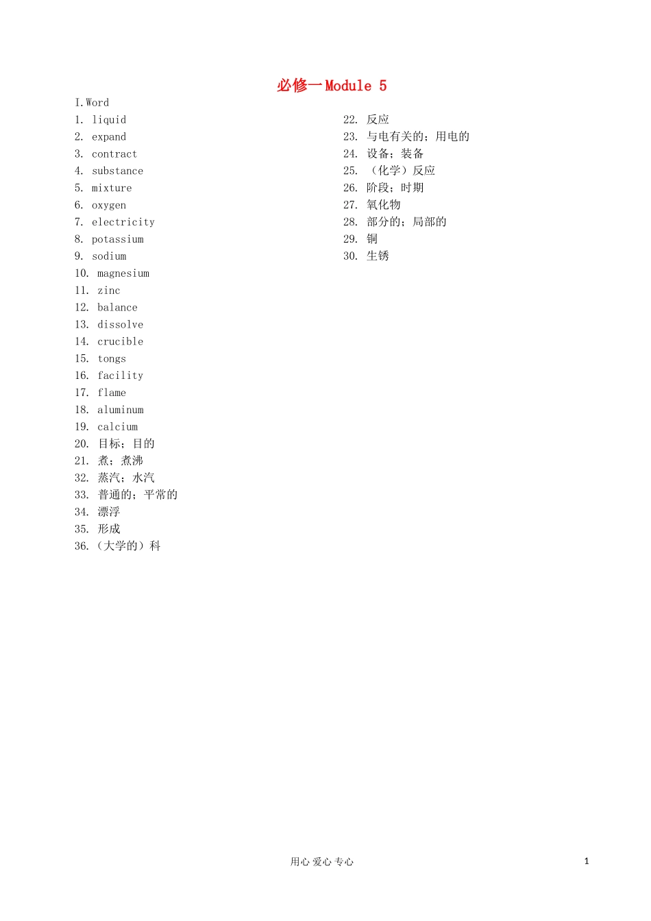 高中英语暑假作业-Module-5-外研版必修1_第1页