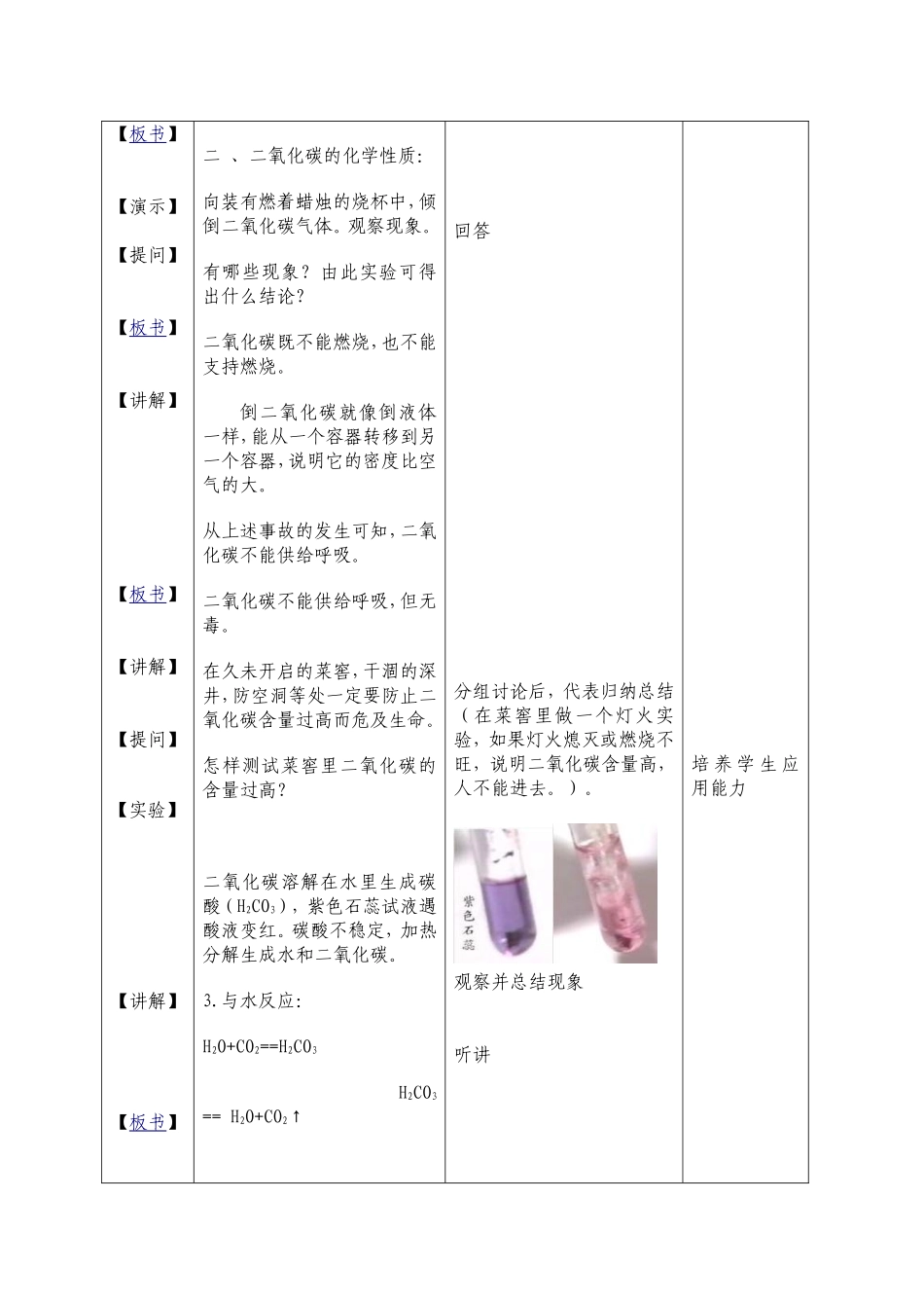 二氧化碳性质案例设计_第3页